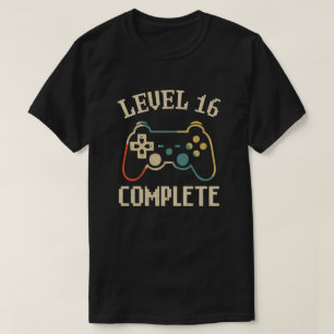 Camiseta Jugador de video de 16 años completo de nivel 16