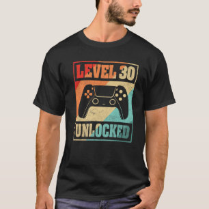 Camiseta Jugador de video de camisas desbloqueadas de nivel