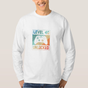 Camiseta Jugador de vídeo de camisas desbloqueadas de nivel