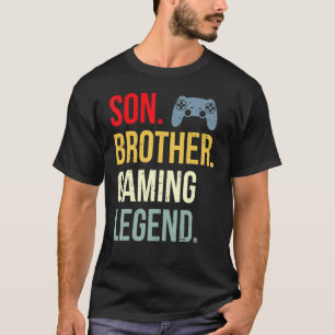 Camiseta Jugador de video de juegos de Son Brother