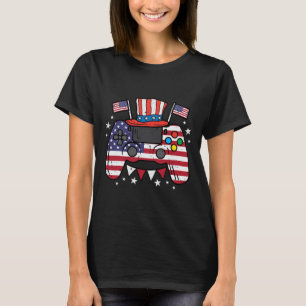 Camiseta Jugador de video de julio Bandera Estadounidense J