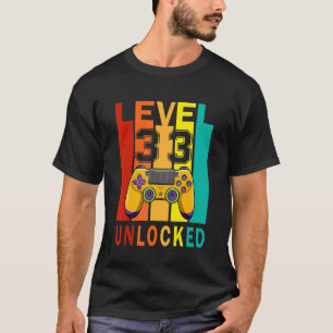 Camiseta Jugador de video desbloqueado de nivel 33 cumpleañ