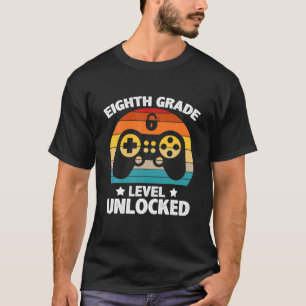 Camiseta Jugador De Vídeo Desbloqueado De Octavo Grado De V