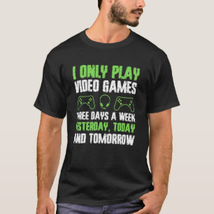 Camiseta Jugador de video divertido de juegos adolescente d