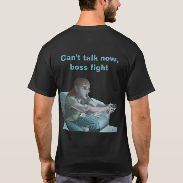 Camiseta Jugador de video Elf Jugando juego Camisas de arte (Reverso)