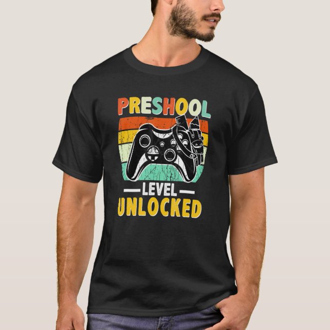 Camiseta Jugador de video sin bloqueo de nivel preescolar d (Anverso)
