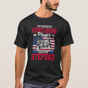 Camiseta Jugador De Videojuego De Bandera De Estados Unidos
