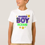 Camiseta Jugador de Videojuego de Birthday Boy Cumpleaños<br><div class="desc">Celebrar el primer cumpleaños del bebé con esta camiseta especial,  diseño especial y personalizado</div>