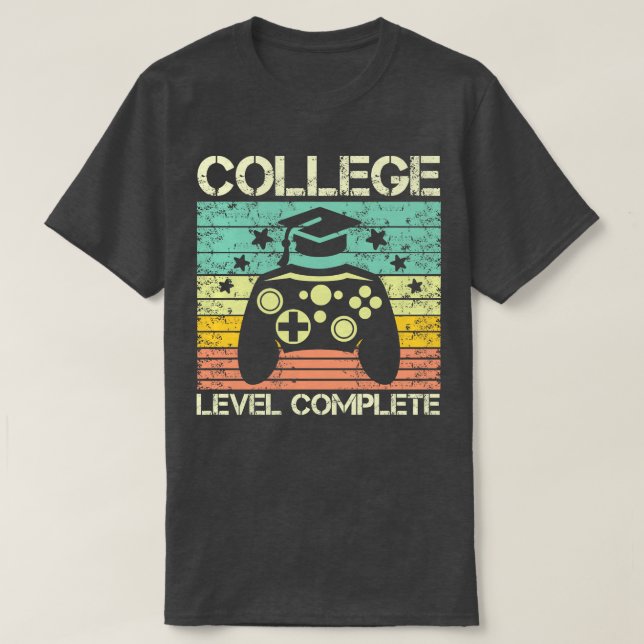 Camiseta Jugador de Videojuegos Completo a Nivel Universita (Diseño del anverso)