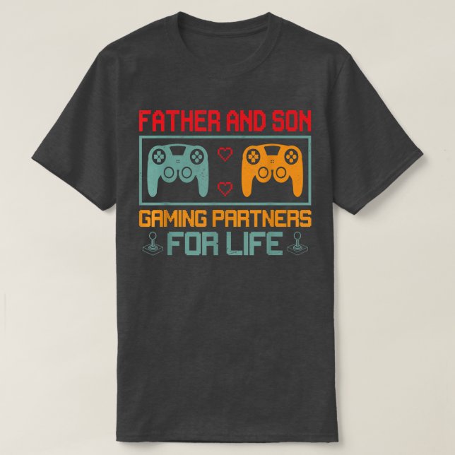 Camiseta Jugador de videojuegos de consola padre e hijo Gra (Diseño del anverso)