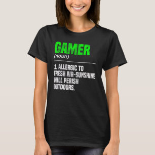 Camiseta Jugador de videojuegos de definición nativa Gamer 