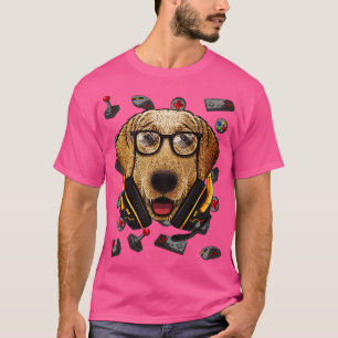 Camiseta Jugador de videojuegos de Gamer Labrador Retriever