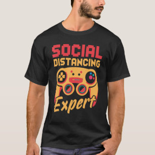 Camiseta Jugador de videojuegos experto en distancias socia