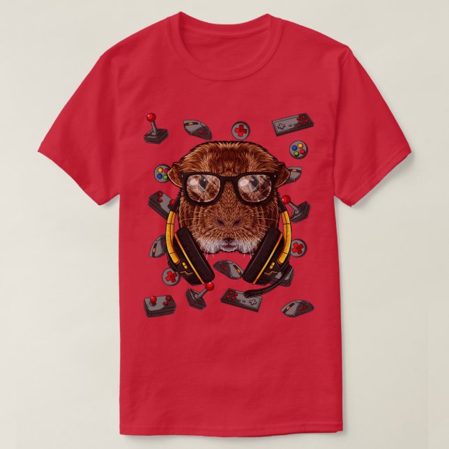 Camiseta Jugador de videojuegos para animales de juegos de  (Diseño del anverso)