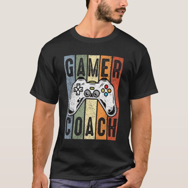 Camiseta Jugador de videojuegos profesional de entrenador d (Anverso)