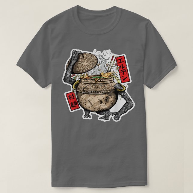 Camiseta Jugador de videojuegos Ramen Bowl Nerdy Gamer (Diseño del anverso)
