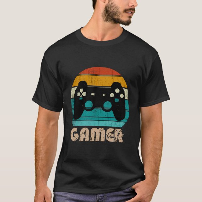 Camiseta Jugador de videojuegos Retro Gamer Jugador de jueg (Anverso)
