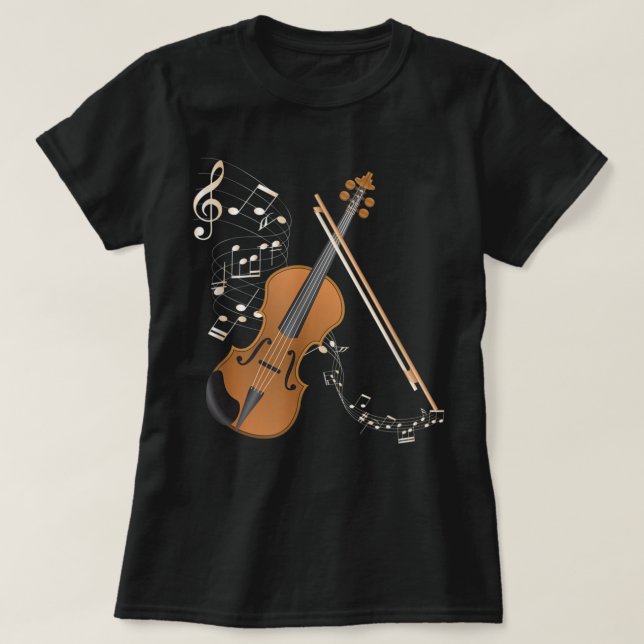 Camiseta Jugador de violín de la orquesta regalo Instrument (Diseño del anverso)