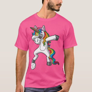 Camiseta Jugador de voleibol Dabbing Unicorn Goalie Chica