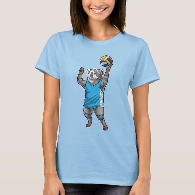 Camiseta Jugador de Voleibol de Badger Voleibol (Anverso)