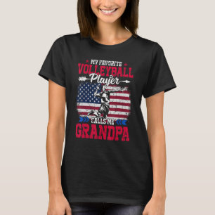 Camiseta Jugador De Voleibol De Bandera De Estados Unidos R
