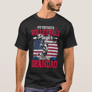 Camiseta Jugador De Voleibol De Bandera De Estados Unidos R