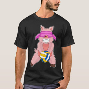 Camiseta Jugador de voleibol de cerdo Deportes de voleibol