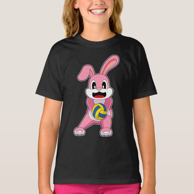 Camiseta Jugador de voleibol de conejos Voleibol (Anverso)