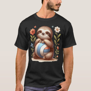 Camiseta Jugador de voleibol de perezoso Diseño deportivo l