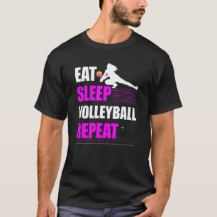 Camiseta Jugador de voleibol de repetición de voleibol de s