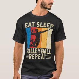Camiseta Jugador de voleibol de repetición de voleibol de s