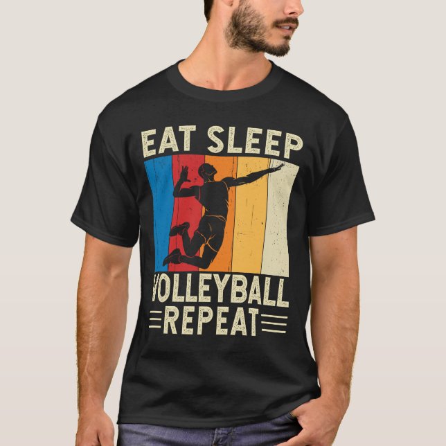 Camiseta Jugador de voleibol de repetición de voleibol de s (Anverso)