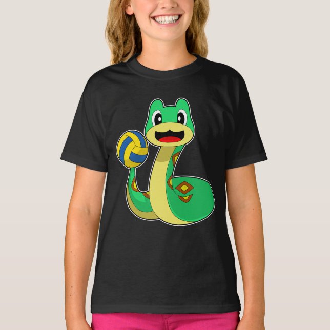 Camiseta Jugador de voleibol de serpientes (Anverso)
