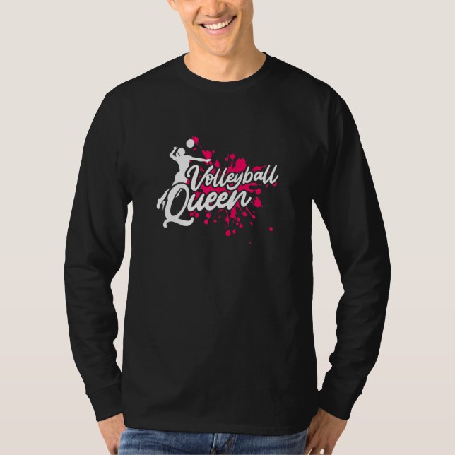 Camiseta Jugador de voleibol deportivo Reina de la Voleibol (Anverso)