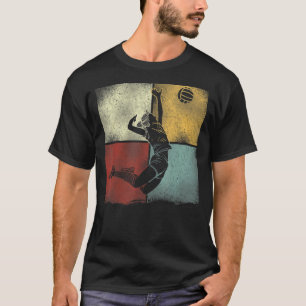 Camiseta Jugador de voleibol Equipo Retro Vintage 1