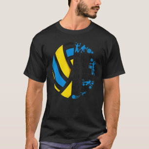 Camiseta Jugador de voleibol equipo Vintage Voleibol 90 Cor