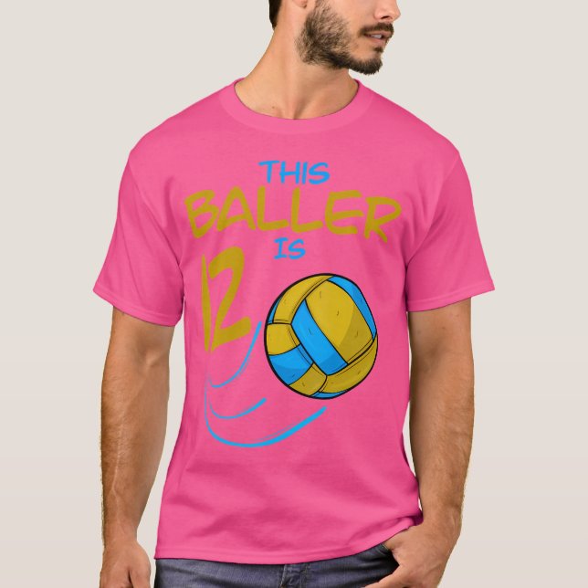 Camiseta Jugador De Voleibol Este Baller Es 12 Bir De Volei (Anverso)