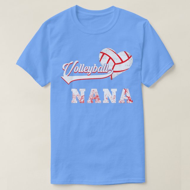Camiseta Jugador de voleibol familiar entrega voleibol Nana (Diseño del anverso)