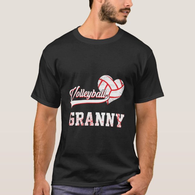 Camiseta Jugador de voleibol familiar obsequia a abuela de  (Anverso)
