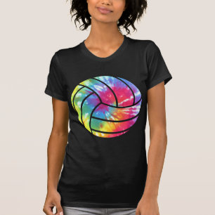 Camiseta Jugador de voleibol hippie colorido