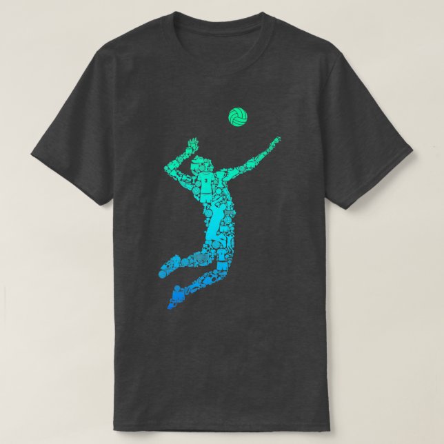 Camiseta Jugador de voleibol Jóvenes (Diseño del anverso)