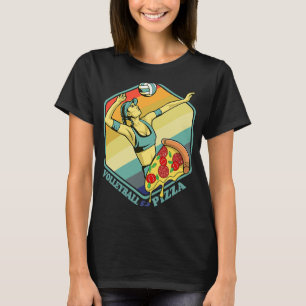 Camiseta Jugador de voleibol pizza sirve comida italiana ga