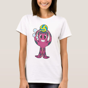 Camiseta Jugador de voleibol pulpo Voleibol Deportes