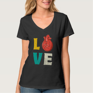 Camiseta Jugador de voleibol Spike entrenador de amor Vóley