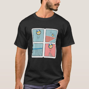 Camiseta Jugador de voleibol Spike Net Retro Sport