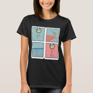 Camiseta Jugador de voleibol Spike Net Retro Sport