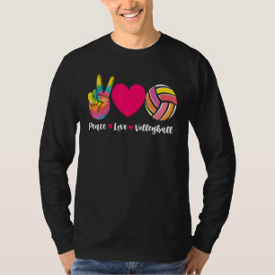 Camiseta Jugador de voleibol Sport Peace Love Voleibol