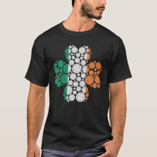 Camiseta Jugador de voleibol St Patrick's Day Clover Irish