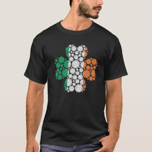 Camiseta Jugador de voleibol St Patrick's Day Clover Irish