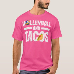 Camiseta Jugador De Voleibol Y Tacos Funny Vball Taco Mexic